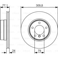 BOSCH 0986479S29 - BOSCH диск гальмів. передн. E60 E61 31024