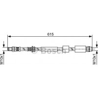 BOSCH 1987481615 - BOSCH шланг гальмівний перед. BMW 1 F20