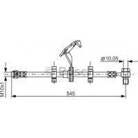 BOSCH 1987481078 - BOSCH DB шланг гальмівний передн. пр.ML W163 -05