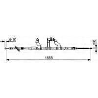 BOSCH 1987482532 - BOSCH трос стояночного гальма cзади справа KIA SPORTAGE 04-