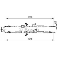 BOSCH 1987482280 - BOSCH трос ручного гальм. центр. FORD KUGA 10-