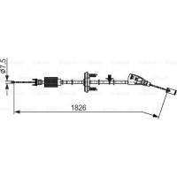 BOSCH 1987482795 - BOSCH CITROEN трос стоянковий C4 Picasso 06- електро