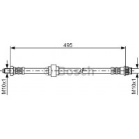 BOSCH 1987476953 - BOSCH RENAULT шланг гальмівний передн. Espace III -02