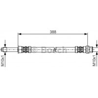 BOSCH 1987476300 - BOSCH шланг гальмівний DB Sprinter 06- передній - до -06 задній