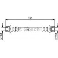 BOSCH 1987476725 - BOSCH шланг гальм. передн. TOYOYA LAND CRUISER 09-17