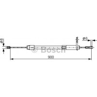 BOSCH 1987477847 - BOSCH DB трос ручного гальма W203 02- прав.