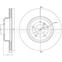 Cifam 800-1253C - CIFAM BMW Тормозной диск передн.5 F10 10-