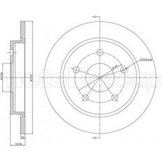 Cifam 800-121 - CIFAM  FORD Диск тормозной задний Scorpio 252X10