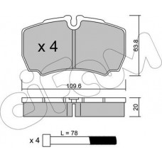 Cifam 822-604-0 - CIFAM FIAT Тормозные колодки задние Transit.Iveco Daily III 29.35 00-