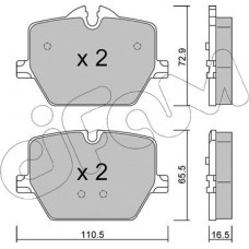 Cifam 822-1266-0 - CIFAM BMW Колодки гальмівні задні 2 G42. G87. G20. G80. G28. G21. G81. G22