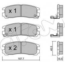 Cifam 822-398-0 - CIFAM MITSUBISHI Тормозные колодки задн.Galant.Pajero.Chrysler Sebring