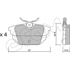 Cifam 822-299-0 - CIFAM  FIAT гальмів.колодки задн.Bravo.Marea.Alfa Romeo 145.146 95-