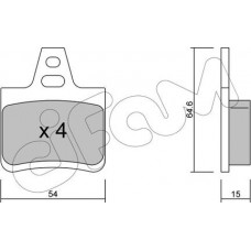 Cifam 822-285-0 - Комплект гальмівних накладок, дискове гальмо