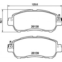 HELLA PAGID 8DB 355 040-571 - Комплект гальмівних накладок, дискове гальмо