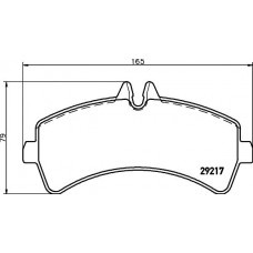 HELLA PAGID 8DB 355 005-541 - Комплект гальмівних накладок, дискове гальмо