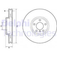 Delphi BG9155C - DELPHI BMW диск гальмівний перед.лів.F10.6.7F 01 10-