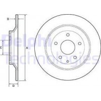 Delphi BG4567C - DELPHI MAZDA гальмівний диск задн.CX-5 11-