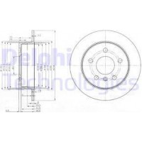 Delphi BG3910C - DELPHI DB диск гальмівний задн.A-class W169.B-class W 245