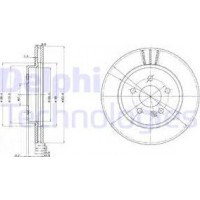 Delphi BG3397 - DELPHI DB диск гальмівний передн. вентил. W163 ML-klasse