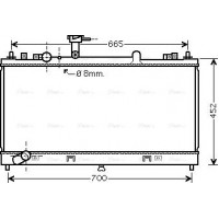 Ava Quality Cooling MZ2224 - Радіатор, система охолодження двигуна