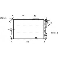 Ava Quality Cooling OLA2119 - Радіатор, система охолодження двигуна