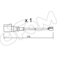 Cifam SU.289 - Конт. попер. сигналу, знос гальм. накл.