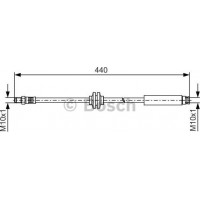 BOSCH 1987481484 - BOSCH FIAT гальм.шланг задн. DUCATO 06-