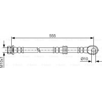 BOSCH 1987481087 - BOSCH шланг гальм. задн. MITSUBISHI PAJERO IV 07-