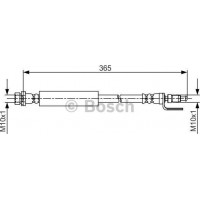 BOSCH 1987481703 - BOSCH FORD шланг гальм. передн. Transit 12-