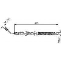 BOSCH 1987476372 - BOSCH PEUGEOT шланг гальмівний задн. лів. 407.Citroen C5 III 08-