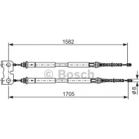 BOSCH 1987477834 - BOSCH  FORD трос ручного гальма Escort-Orion 95-