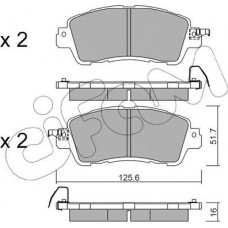 Cifam 822-1085-0 - Комплект гальмівних накладок, дискове гальмо