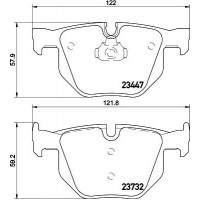 HELLA PAGID 8DB 355 013-941 - Комплект гальмівних накладок, дискове гальмо