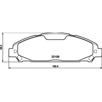 HELLA PAGID 8DB 355 032-991 - Комплект гальмівних накладок, дискове гальмо