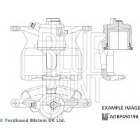 Blue Print ADBP450196 - BLUE PRINT Гальмівний супорт зад. л. HYUNDAI I20