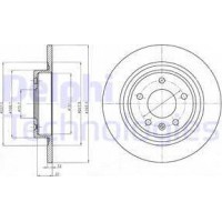 Delphi BG4279 - DELPHI OPEL диск гальм.задн.Astra J. Chevrolet Cruze 16".