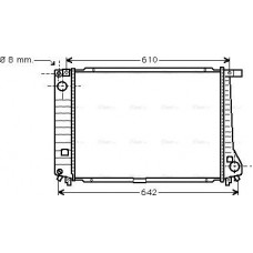 Ava Quality Cooling BW2104 - Радіатор, система охолодження двигуна