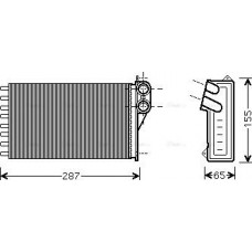 Ava Quality Cooling CNA6232 - Теплообмінник, система опалення салону