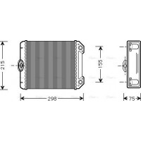 Ava Quality Cooling MS6171 - Теплообмінник, система опалення салону
