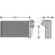 Ava Quality Cooling PEA6227 - Теплообмінник, система опалення салону
