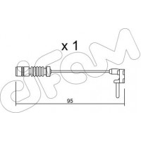 Cifam SU.011 - Конт. попер. сигналу, знос гальм. накл.