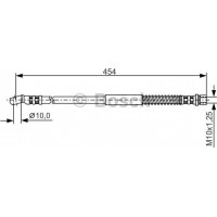 BOSCH 1987481029 - BOSCH  VAZ шланг гальмівний передн. Niva