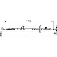 BOSCH 1987482507 - Тросовий привод, стоянкове гальмо