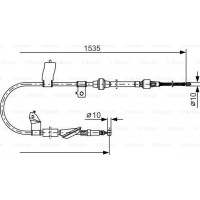 BOSCH 1987482085 - Тросовий привод, стоянкове гальмо