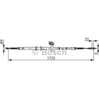 BOSCH 1987482269 - Тросовий привод, стоянкове гальмо