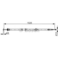 BOSCH 1987482289 - BOSCH  FIAT трос ручного гальма прав.Linea 07-