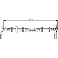 BOSCH 1987476442 - BOSCH FIAT гальмівний шланг передній RITMO.UNO 83-85