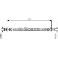 BOSCH 1987476403 - BOSCH BMW шланг гальмівний задн. внутрішній. E36