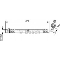 BOSCH 1987476127 - BOSCH TOYOTA шланг гальм. задн. правий RAV 4 IІ 00-