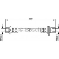 BOSCH 1987476726 - BOSCH TOYOTA шланг гальм. задн. прав. CARINA E 92-